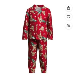 Rudolph The Red Nose Reindeer 2 PC Pajama Set Size 2T NWT